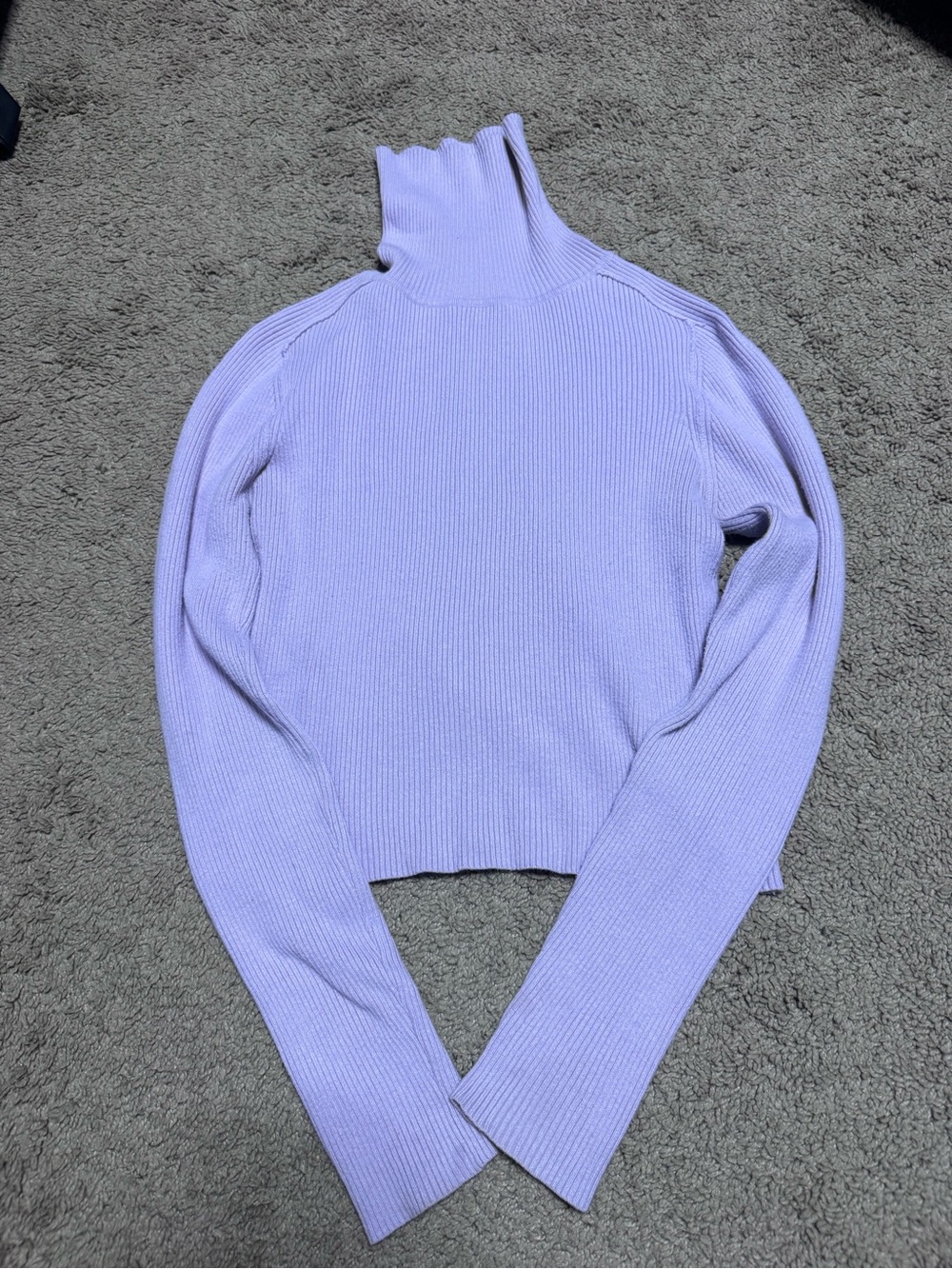 Urban Outfitters Lavender Ribbed Turtleneck Sweater